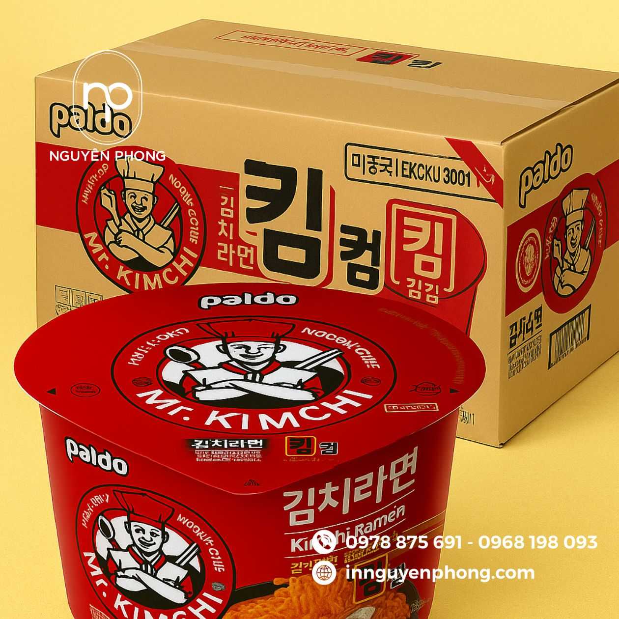 Mẫu thùng carton đựng mì tôm 